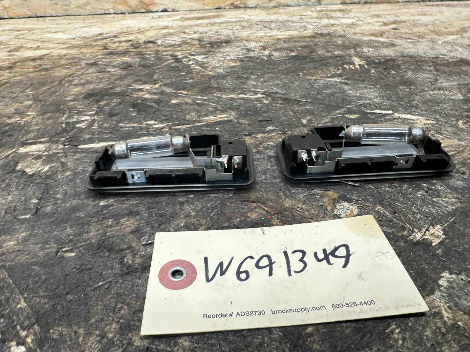 BMW 2003-2006 E83 X3 INTERIOR READING LIGHT SET BLACK OEM 140929+30