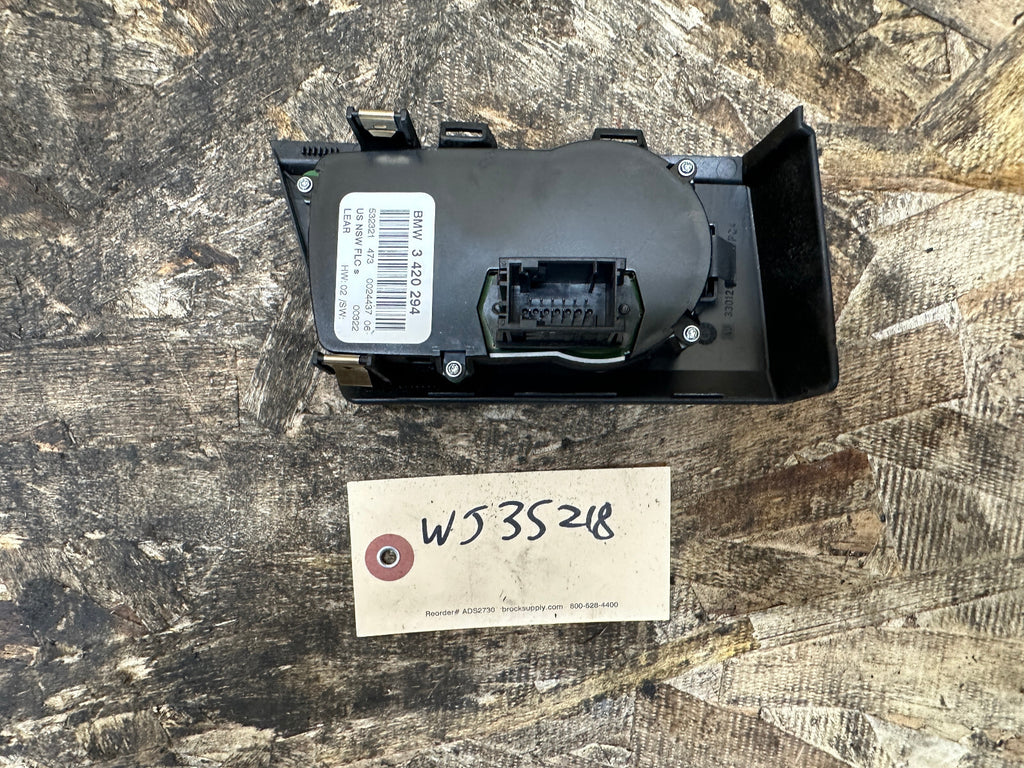 BMW 2006-2010 E83 LCI X3 FRONT HEADLIGHT DIMMER SWITCH BLACK OEM 3420294