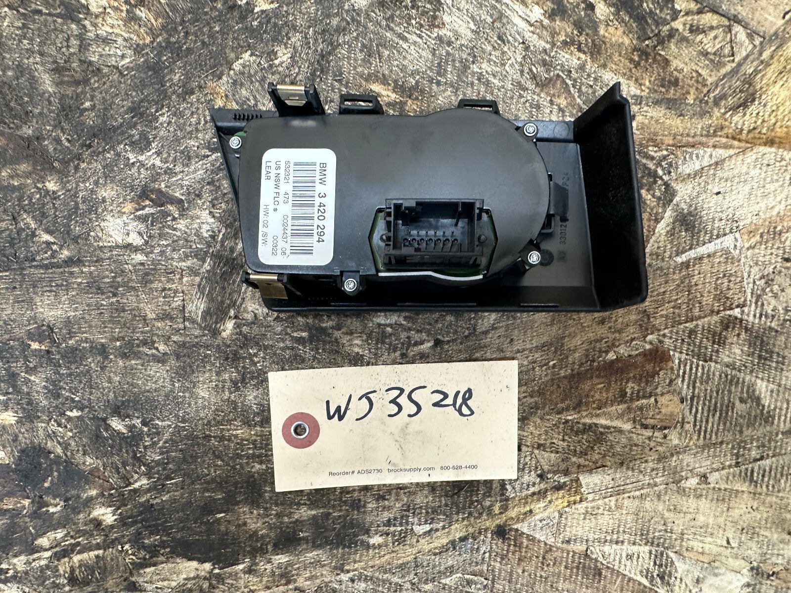 BMW 2006-2010 E83 LCI X3 FRONT HEADLIGHT DIMMER SWITCH BLACK OEM 3420294
