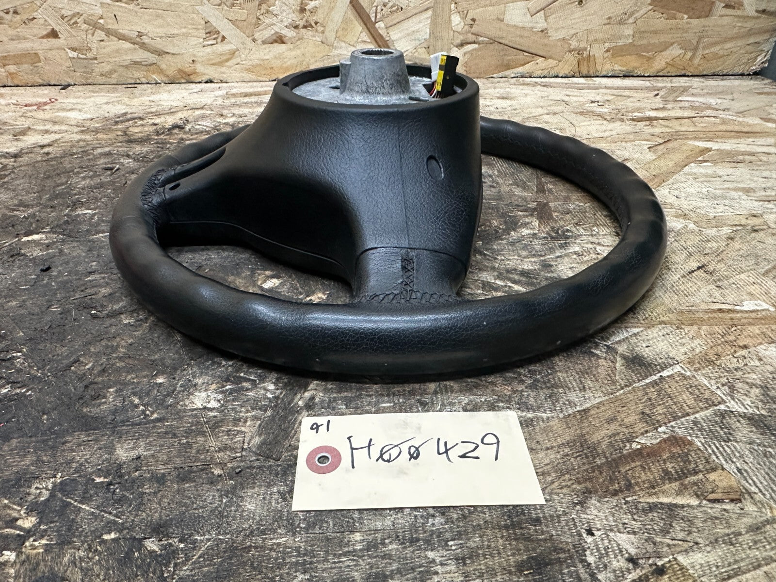 BMW 99-06 E46 3 SERIES BLACK LEATHER SPORT STEERING WHEEL OEM 101493/6760659