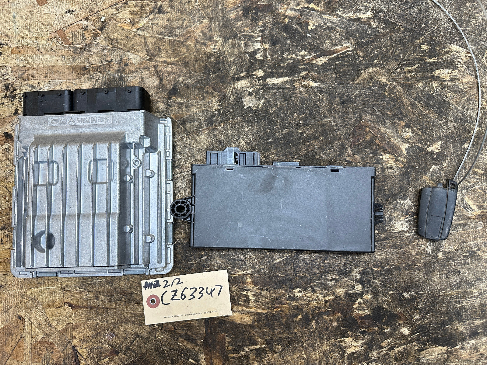 2007 2010 BMW 135i 335i 535i N54 ENGINE MSD80 DME IMMOBILIZER CAS3 MODUL 7583332
