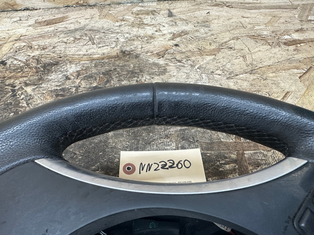 BMW 06-11 E90 3 SERIES BLACK LEATHER SPORT STEERING WHEEL W PADDLES OEM 6795858