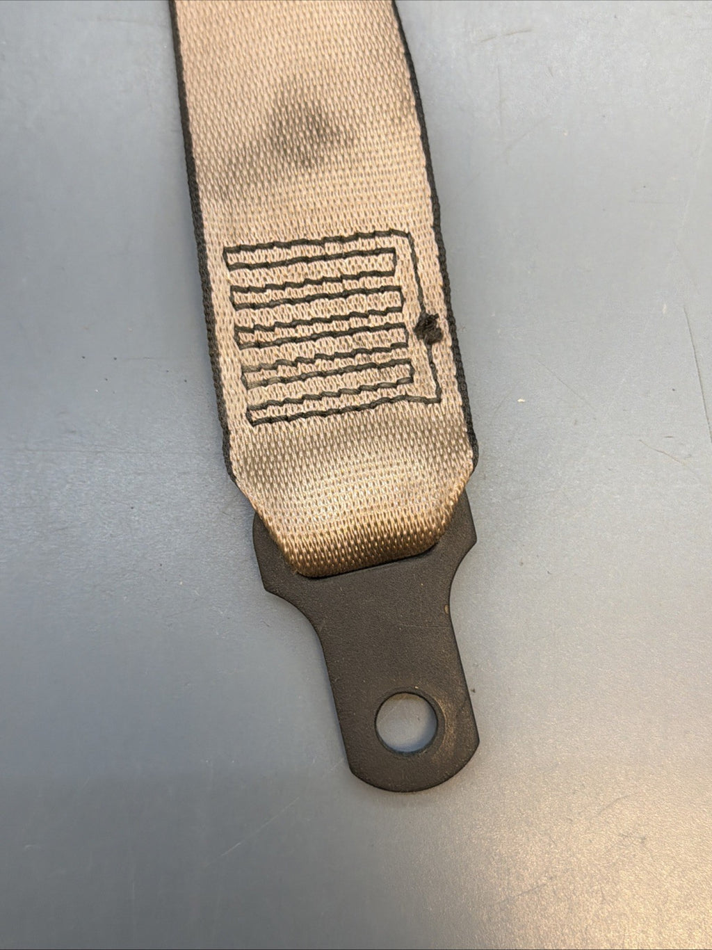 89-95 Bmw E34 5 Series Front Left Side Upper Seat Belt Retractor Beige 8164161