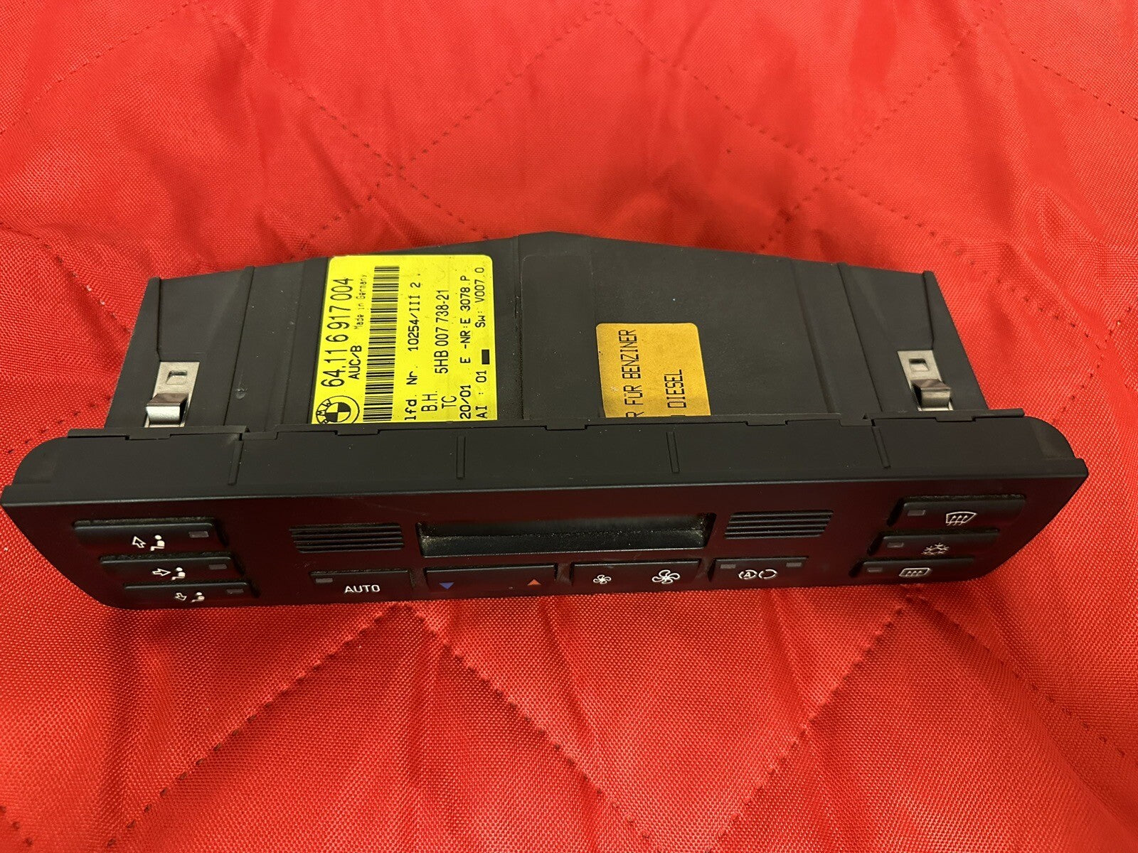 01-06 BMW 3 SERIES TEMPERATURE HEATER A/C CONTROL UNIT OEM 6917004