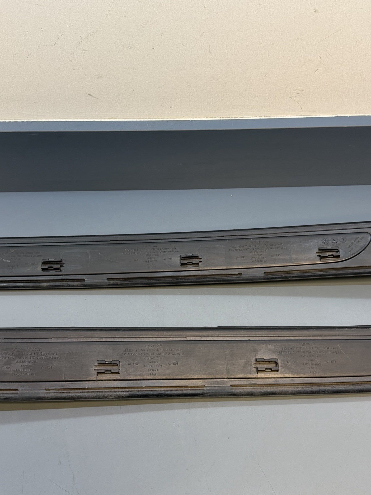 08-13 BMW E92 E93 M3 Door Sill Molding Trim Left Right SET M SPORT 7900751/52