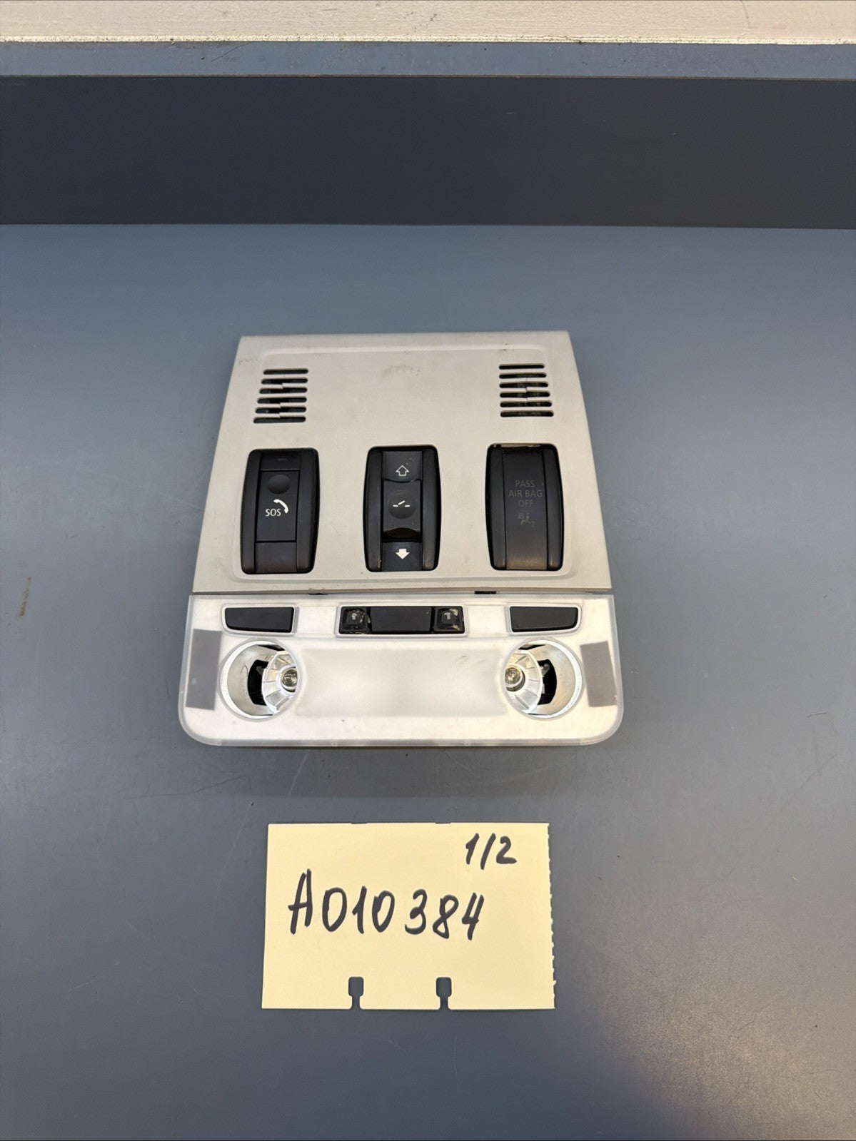 BMW 06-12 E90 E9X FRONT UPPER SUNROOF INTERIOR LIGHT CONTROLS GRAY OEM 9137523