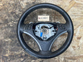 BMW 06-11 E90 3 SERIES BLACK LEATHER SPORT STEERING WHEEL W PADDLES OEM 6795858