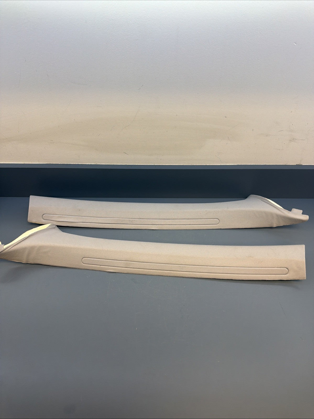 01-06 BMW E46 SEDAN Front Left & Right A Pillar Trim 8220240 8220239 Grey