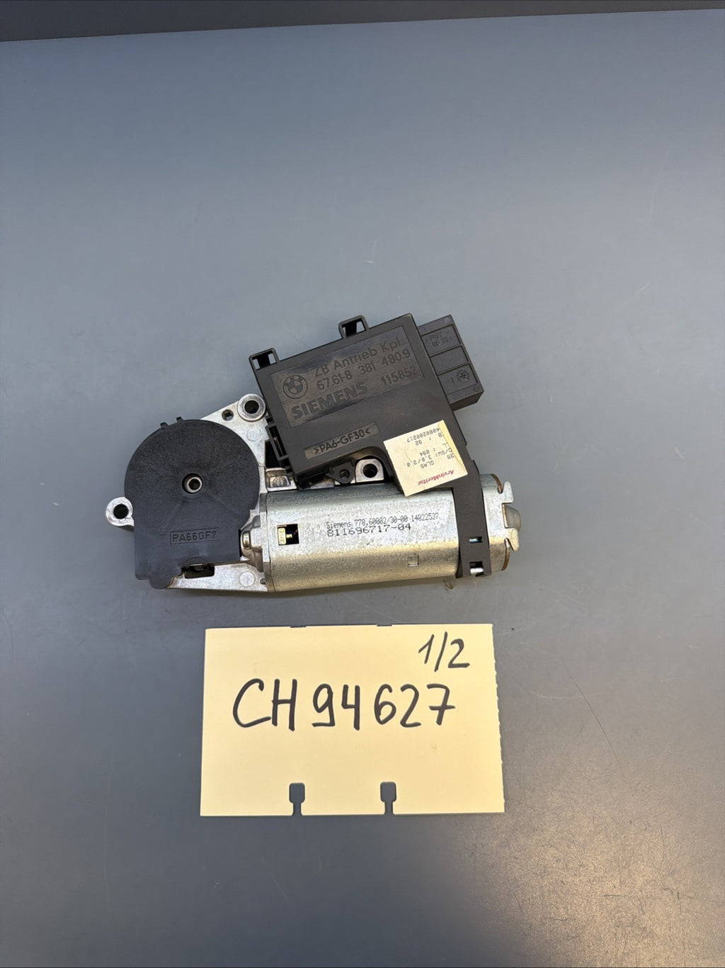 BMW E53 X5 E39 5 Series 525 530 540 M5 Power Sliding Sunroof Motor 67618381480