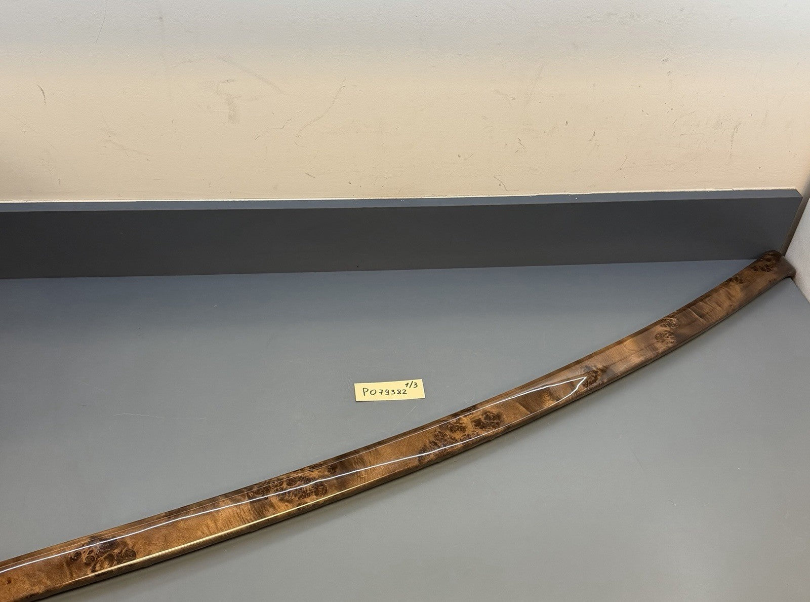 BMW 3 E92 E93 Passenger Side Strip Right Door Wood Trim Poplar Grain 6958240