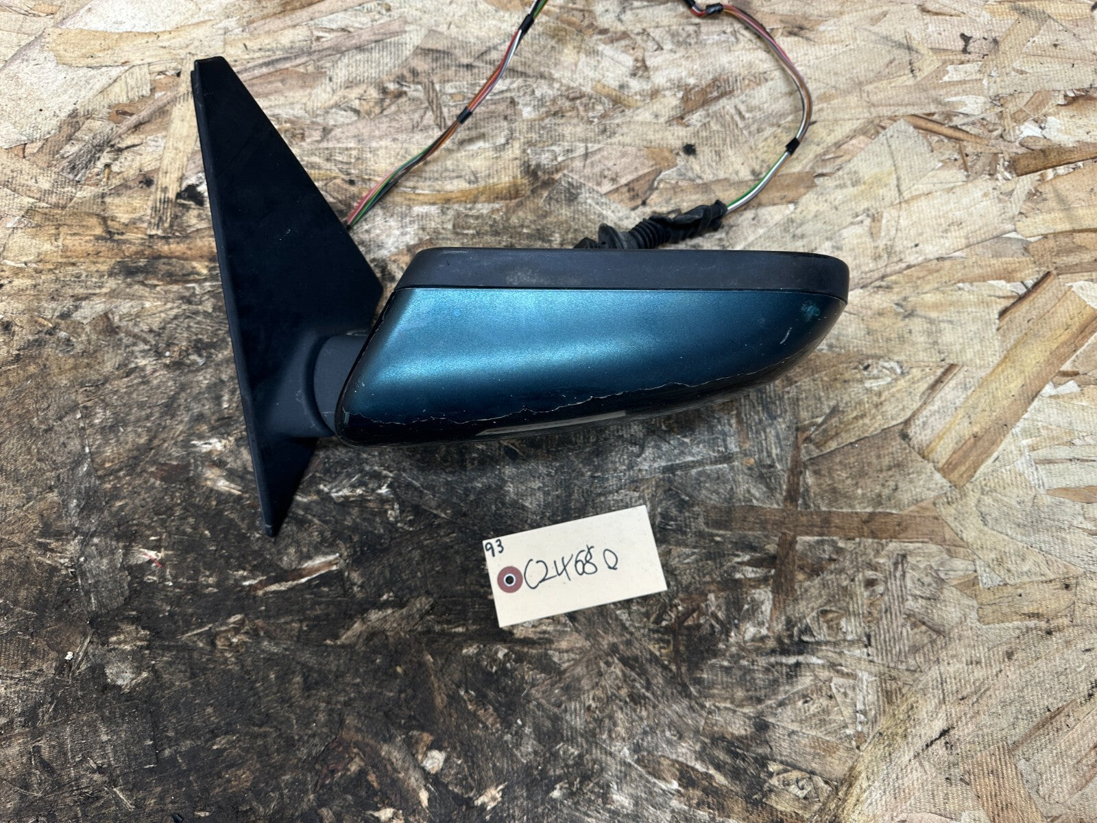 BMW 1995-2001 E38 7 SERIES GREEN DRIVER SIDE MIRROR OEM 010371