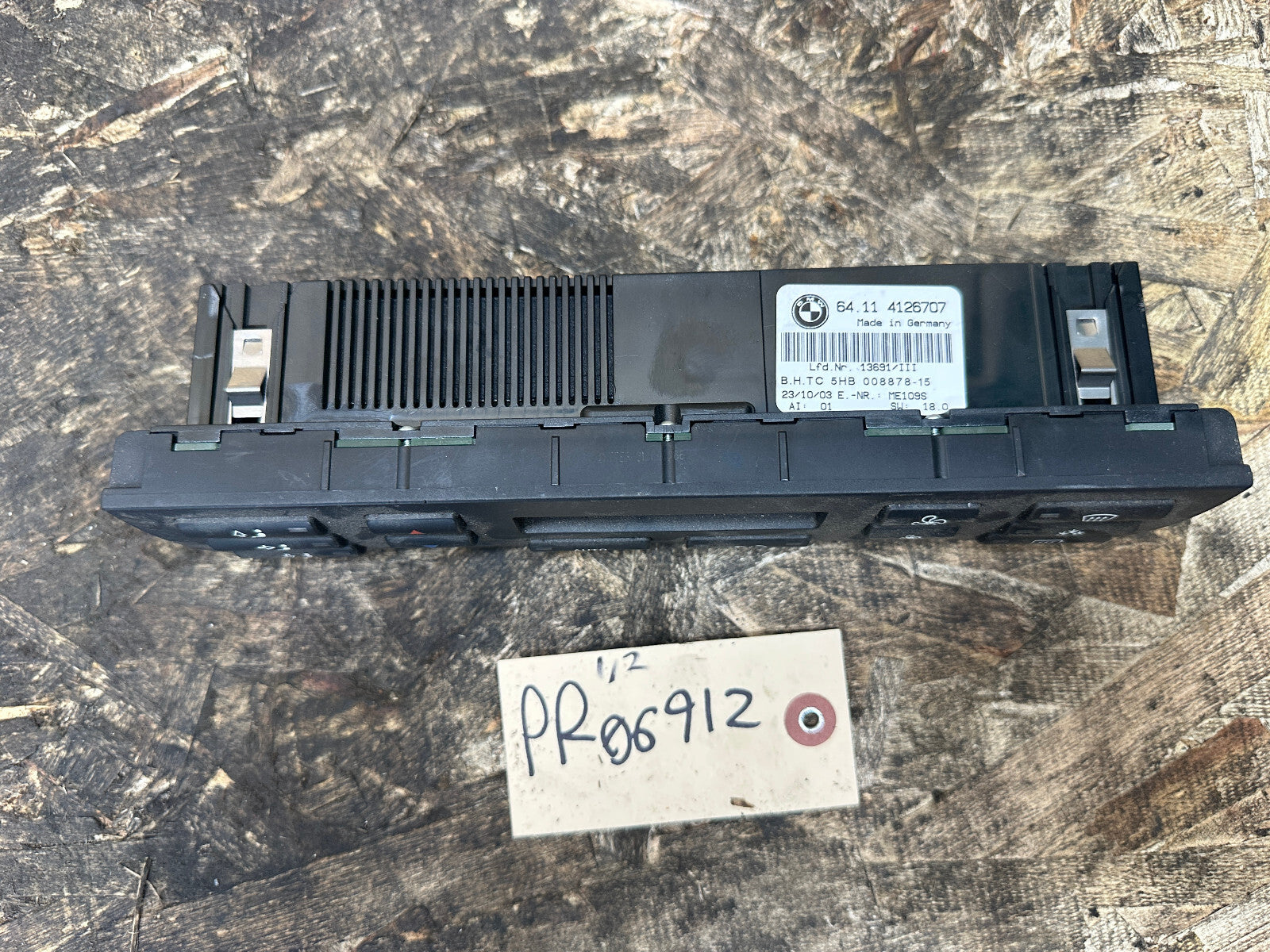 BMW 97-06 E46 3 SERIES AC/HEATER TEMPERATURE CLIMATE CONTROL PANEL OEM 4126707