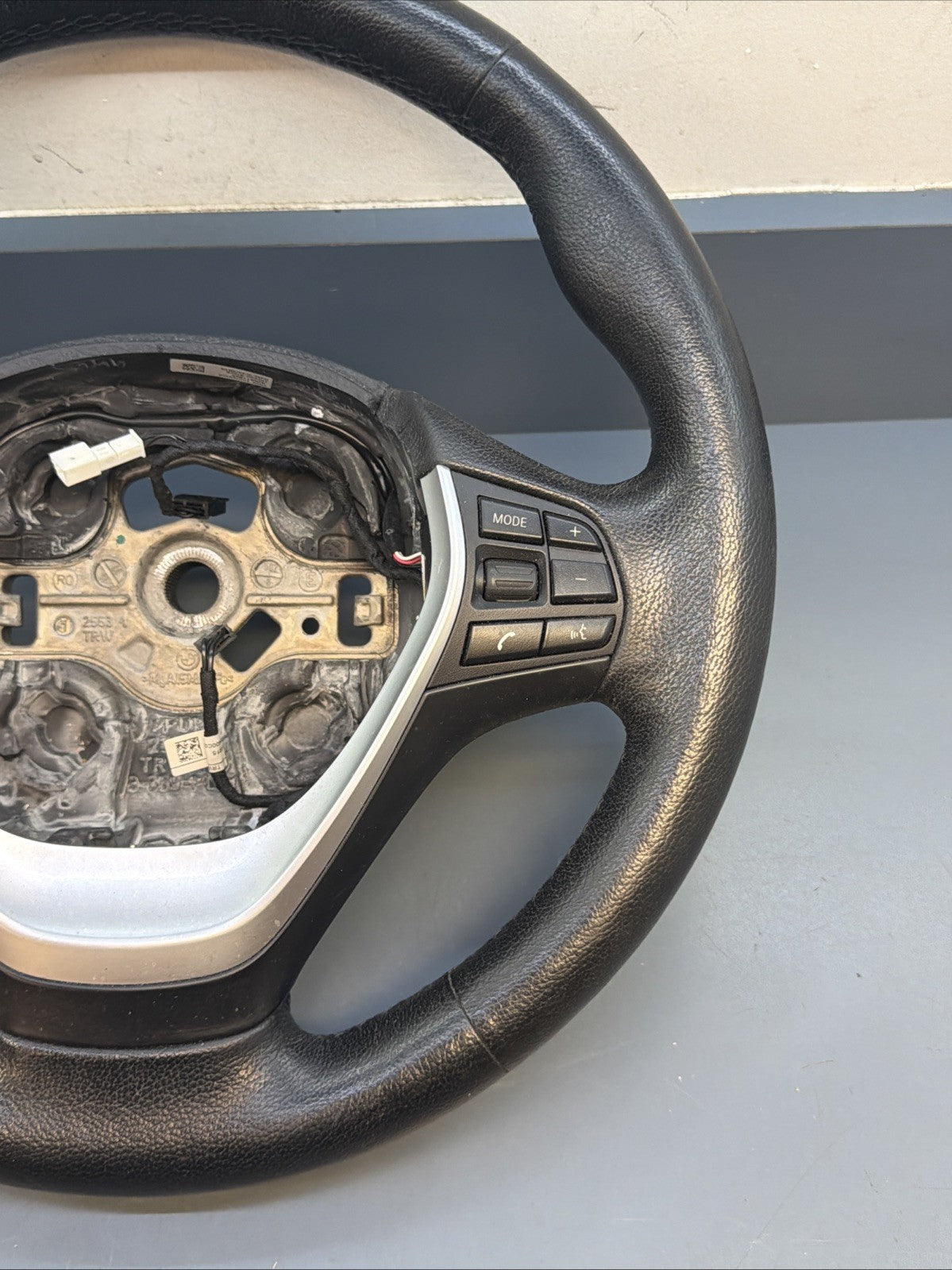12-18 BMW F30 F32 328i 435i LEATHER SPORT STEERING WHEEL OEM 9218380