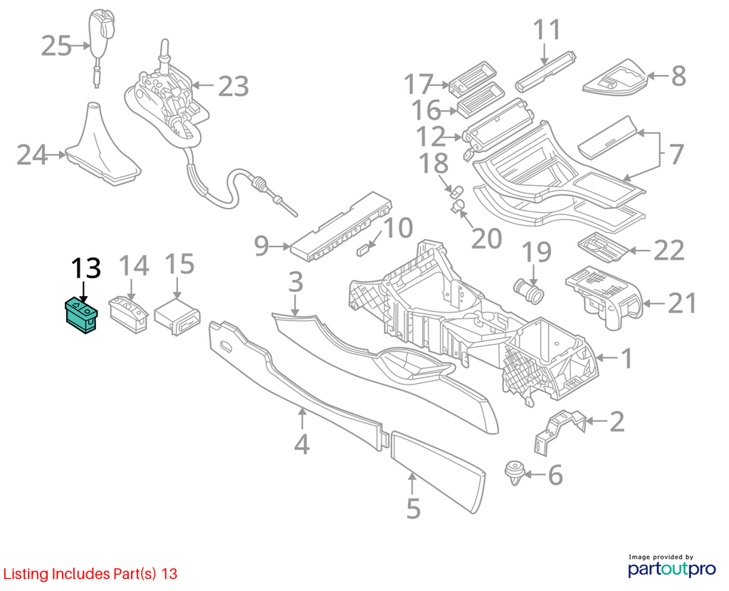 2000-2006 BMW E53 X5 E46 3 Series Hazard Locking Switch OEM 8368920