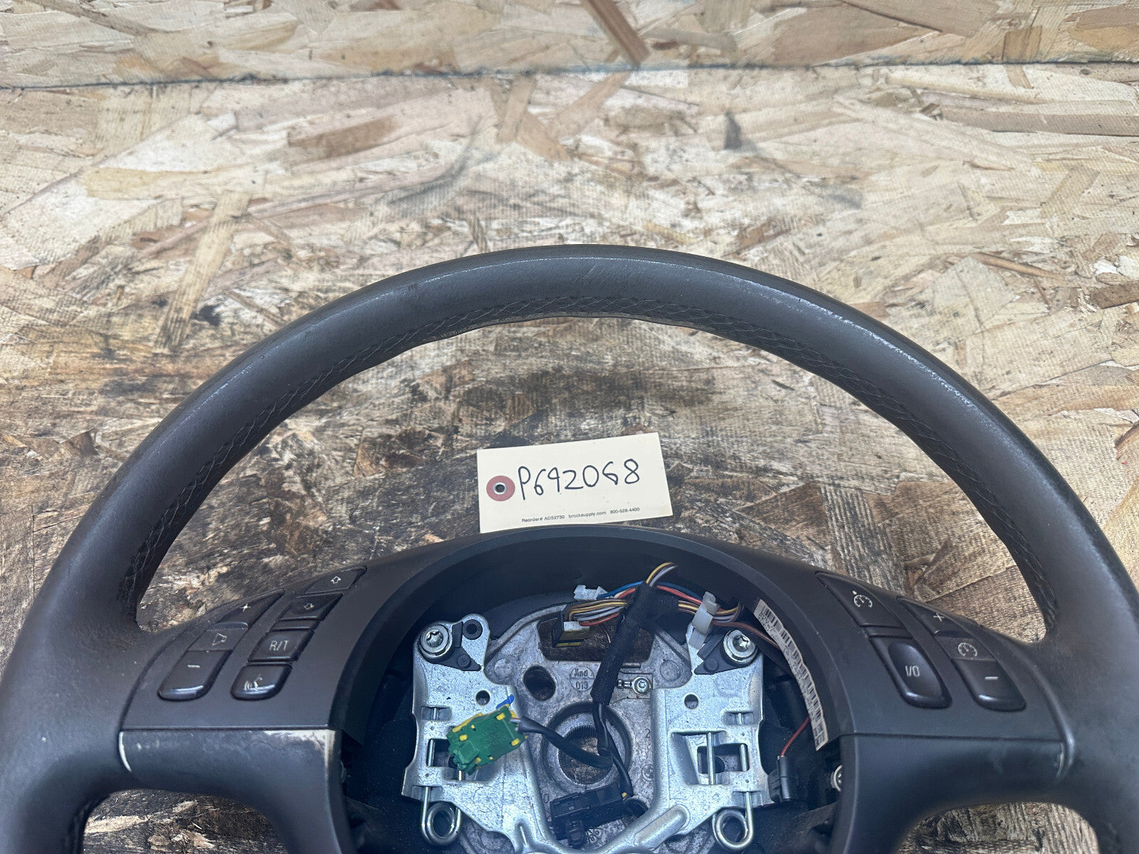 BMW 99-06 BROKEN E46 3 SERIES BLACK LEATHER SPORT STEERING WHEEL 101493/6760659