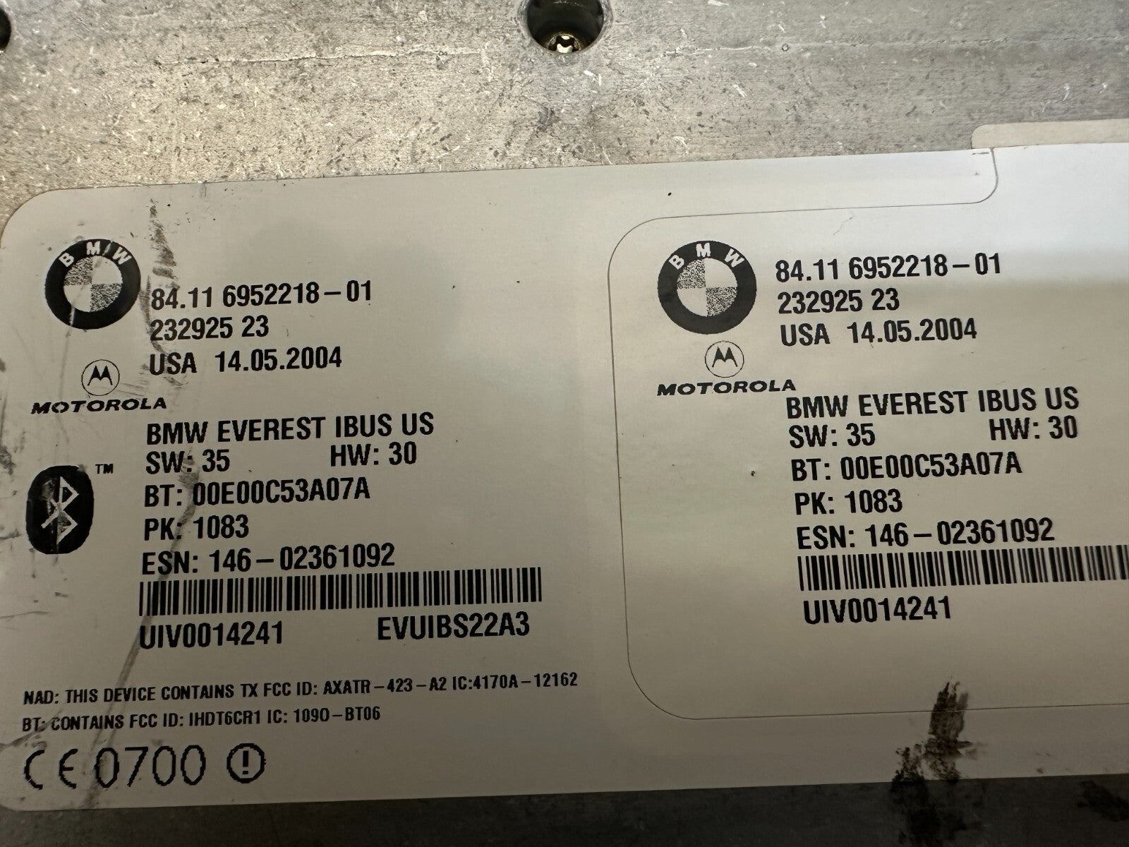 BMW 2003-2010 E83 E46 E53 X3 BLUETOOTH COMMUNICATION CONTROL MODULE OEM 6952218