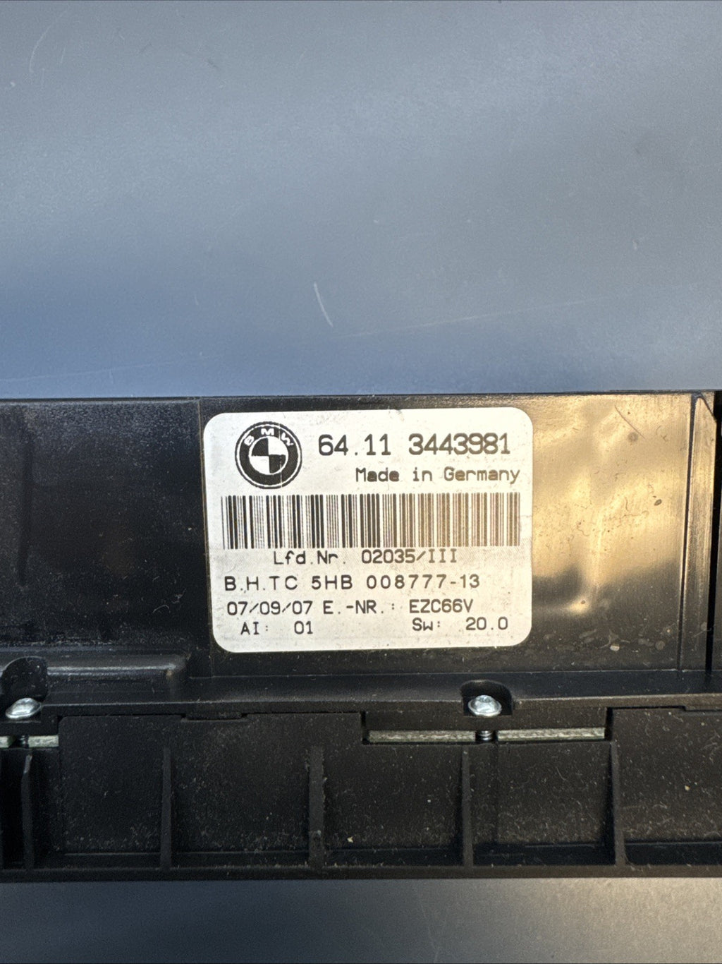 2004-2010 BMW E83 X3 AC Heater Climate Control Panel 64113443981 OEM
