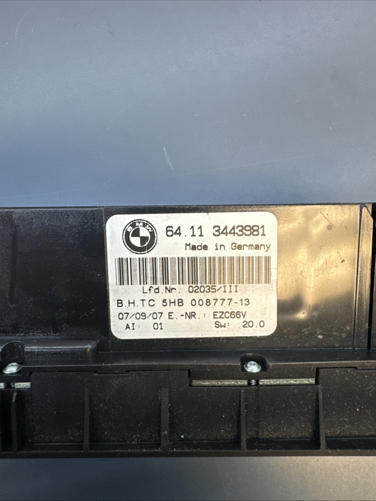 2004-2010 BMW E83 X3 AC Heater Climate Control Panel 64113443981 OEM