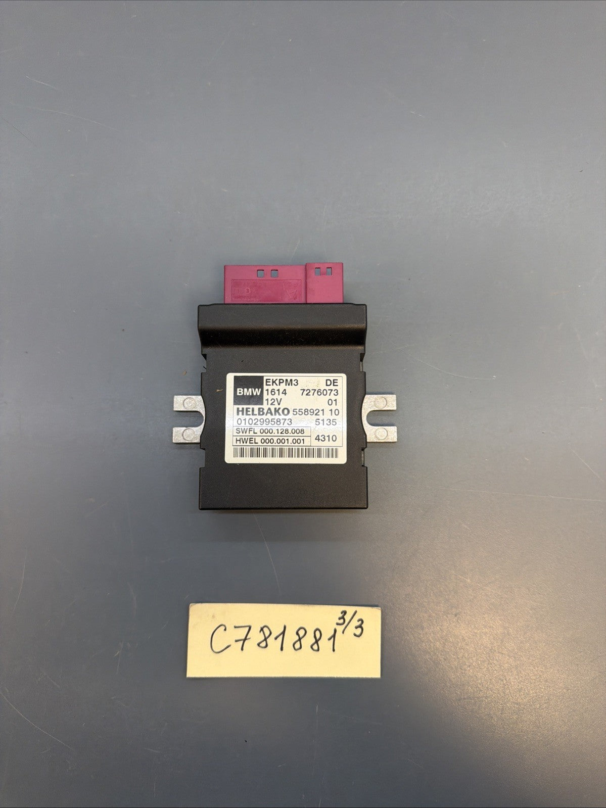 11-18 BMW F30 F32 F36 F22 F07 F10 F01 F02 FUEL PUMP CONTROL UNIT 7276073 EKPM3