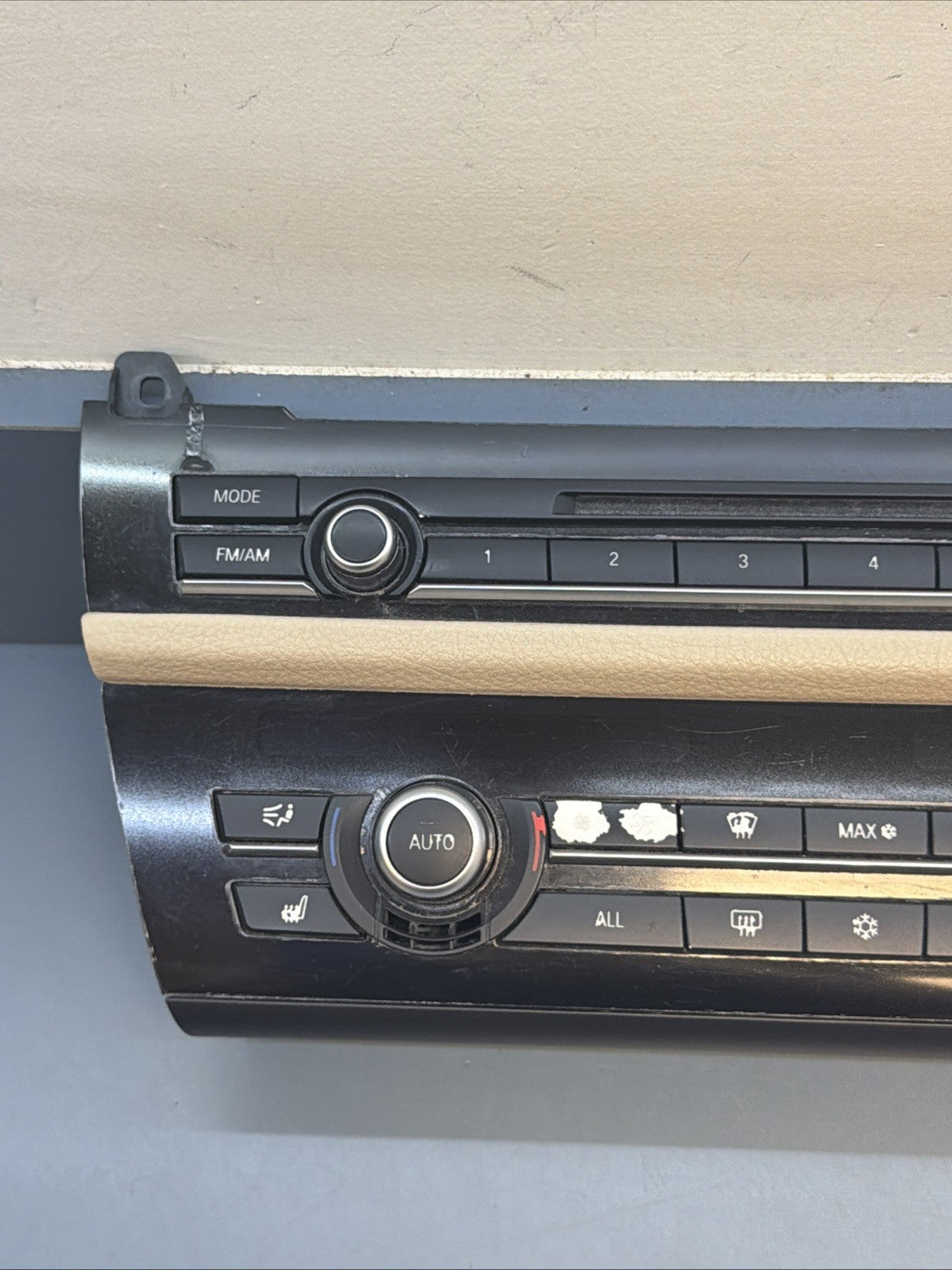 BMW 2010-2017 F10 5 SERIES AC HEATER CLIMATE CONTROL PANEL BLACK OEM 9241241
