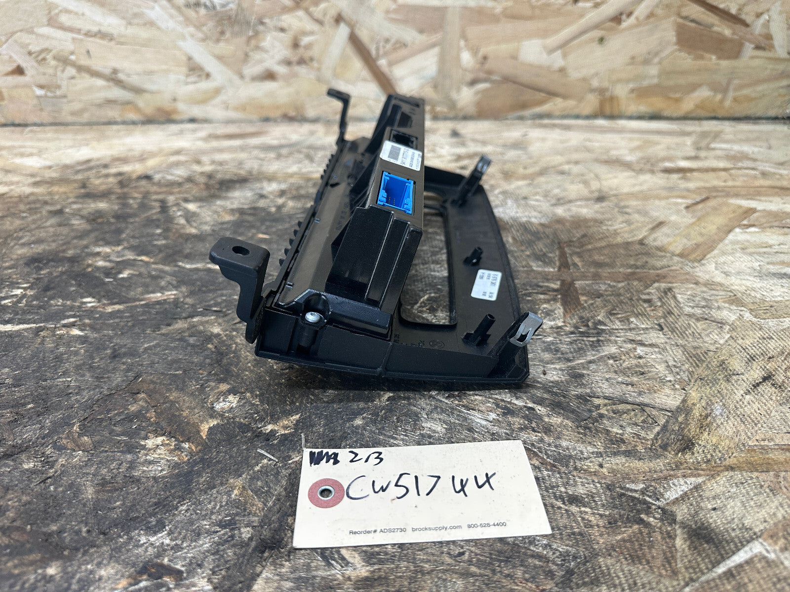 BMW 08-10 E60 5 SERIES CENTER CONSOLE CLIMATE CONTROL PANEL BLACK OEM 6976361