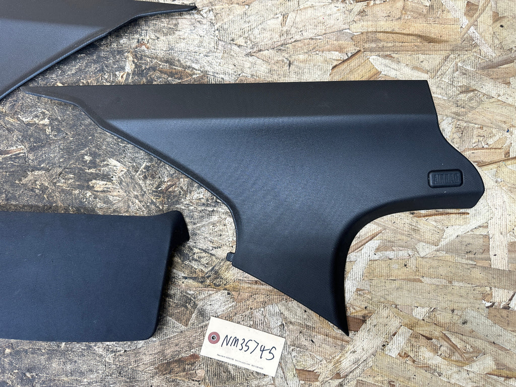 BMW 04-13 E90 3 SERIES C PILLAR+3rd BRAKE LIGHT BLACK INTERIOR TRIM 3PC 7249659