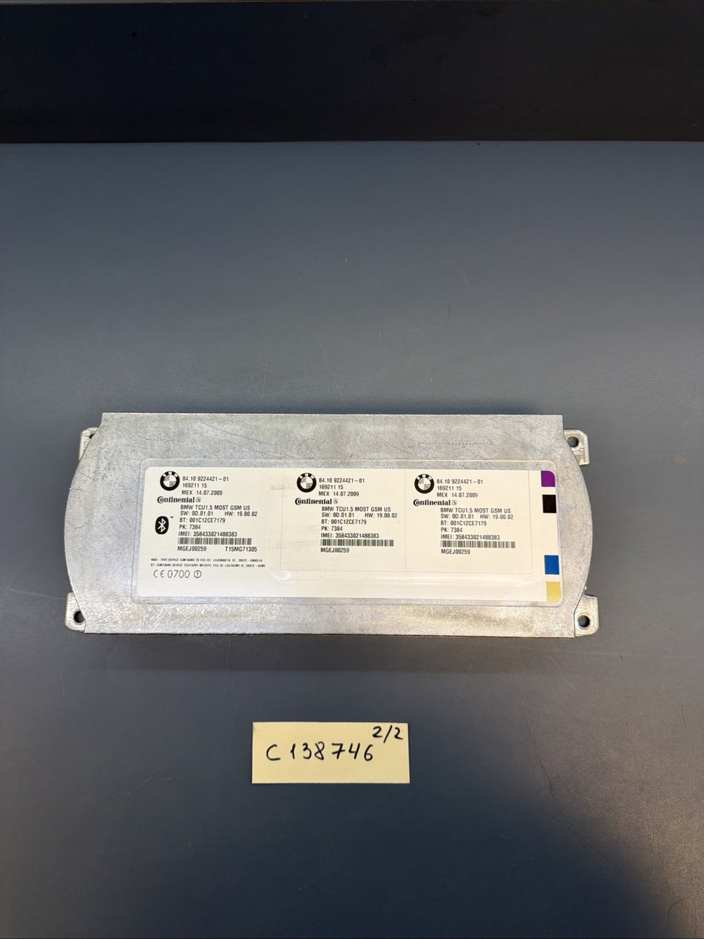 BMW 328i 128i 550i 650i 750i X5 Bluetooth Telematics Module 9224421 OEM Used