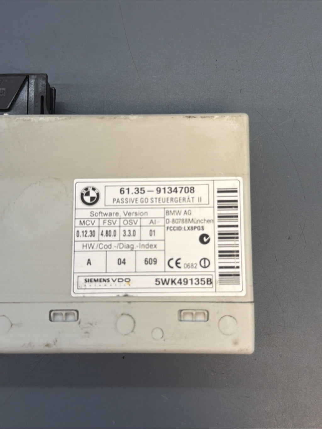 08-15 BMW 1 3 E90 E91 E92 Passive Go Keyless Entry Control Module OEM 9134708