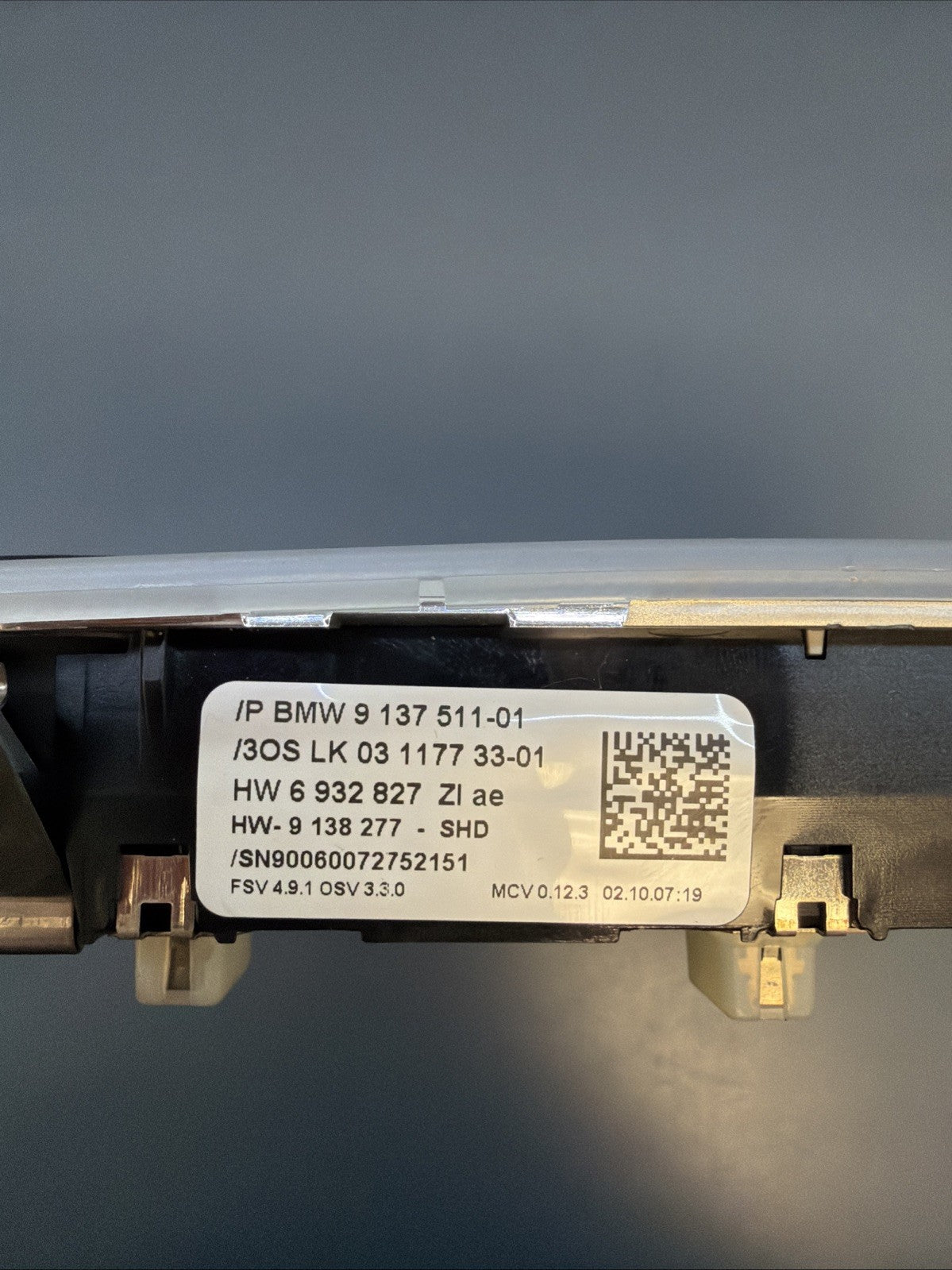 06-13 Bmw E92 3 Series Front Upper Electric Sunroof Switch Control Oem 9137511