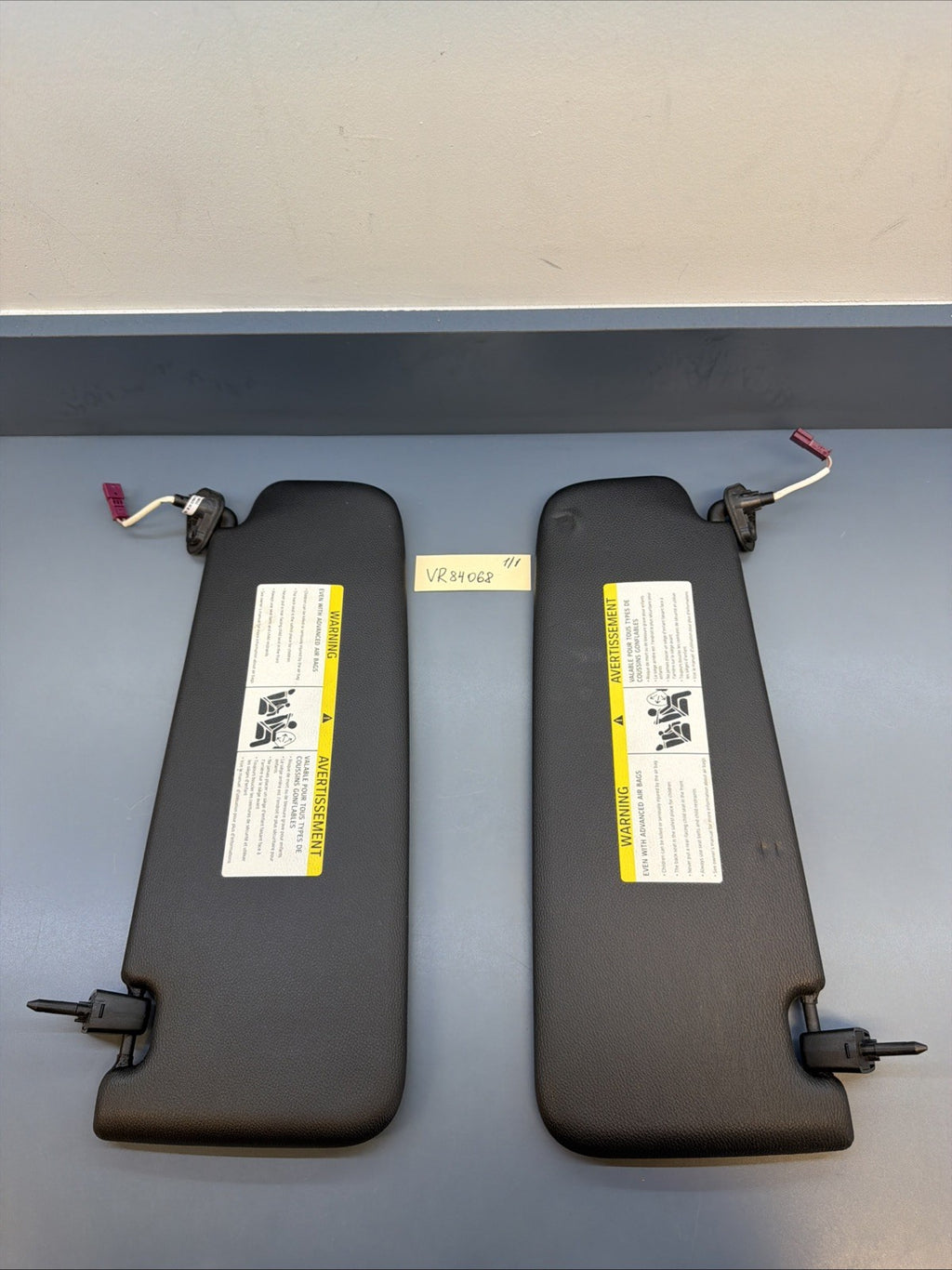 13-15 BMW E84 X1 SUN VISOR MIRROR LEFT RIGHT SET OEM 6905983