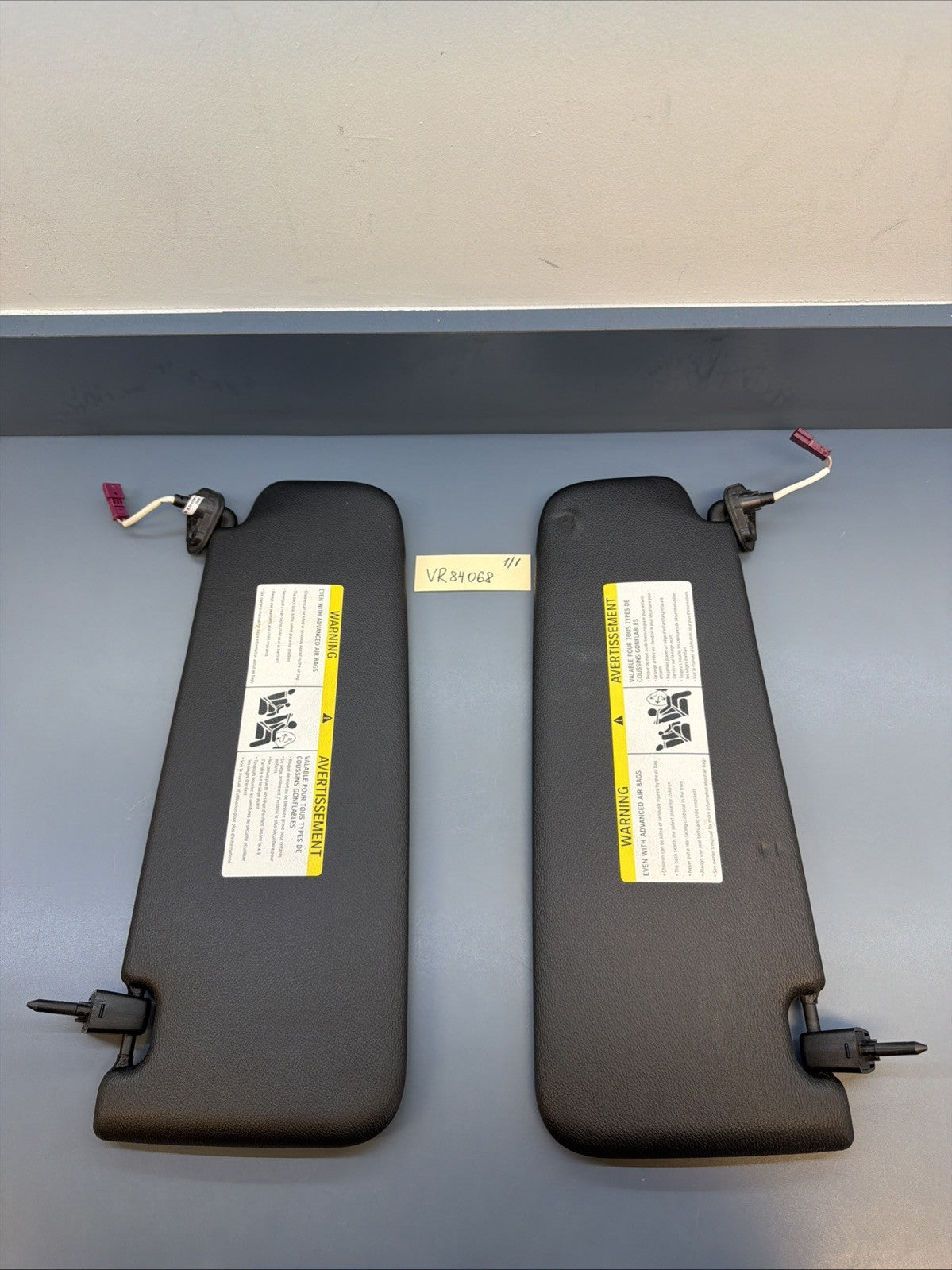 13-15 BMW E84 X1 SUN VISOR MIRROR LEFT RIGHT SET OEM 6905983