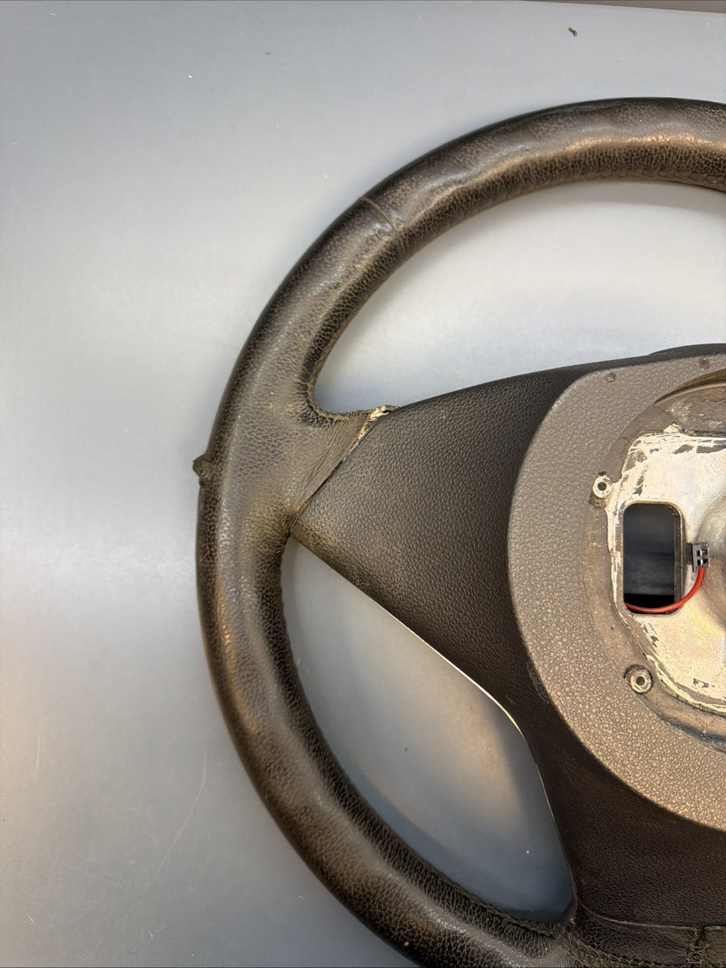 BMW 03-10 E60 5 SERIES BLACK LEATHER STEERING WHEEL W/BUTTONS OEM 11008818