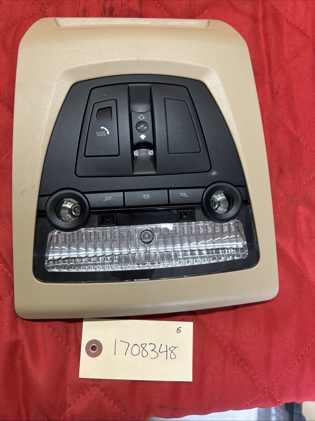 2011-2017 BMW X3 F25 Interior Roof Reading Light Lamp 9245253 BEIGE