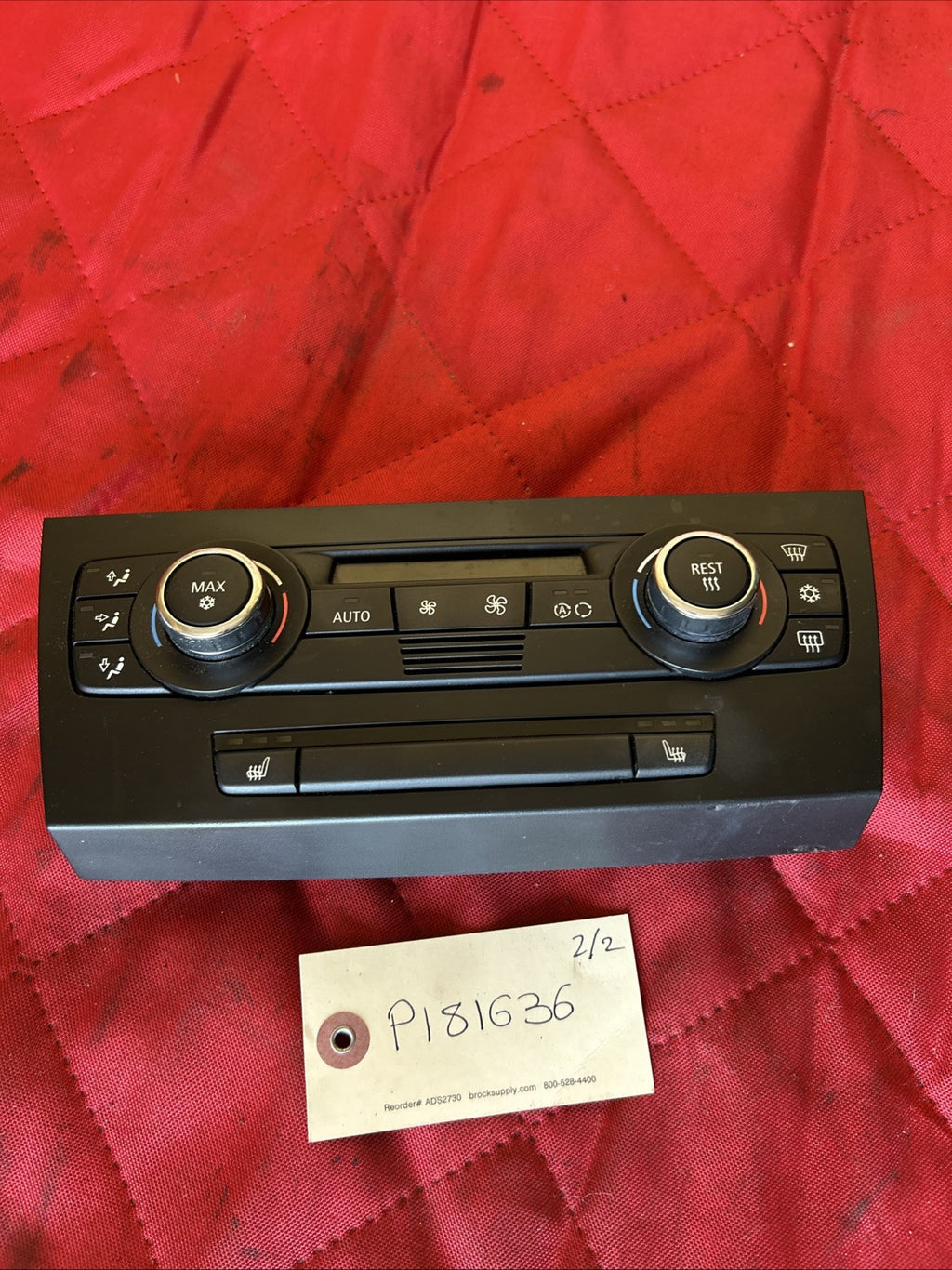 06 - 10 BMW E92 E93 328i 335i A/C Heater Climate Control Panel w/ Heated 9199261
