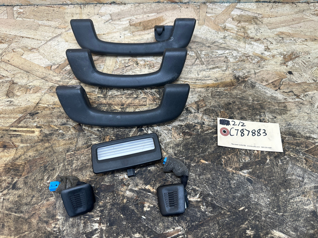 BMW 10-12 F10 5 SERIES SEDAN BLACK INTERIOR TRIM B+C PILLAR+SUN VISOR 12PC SET