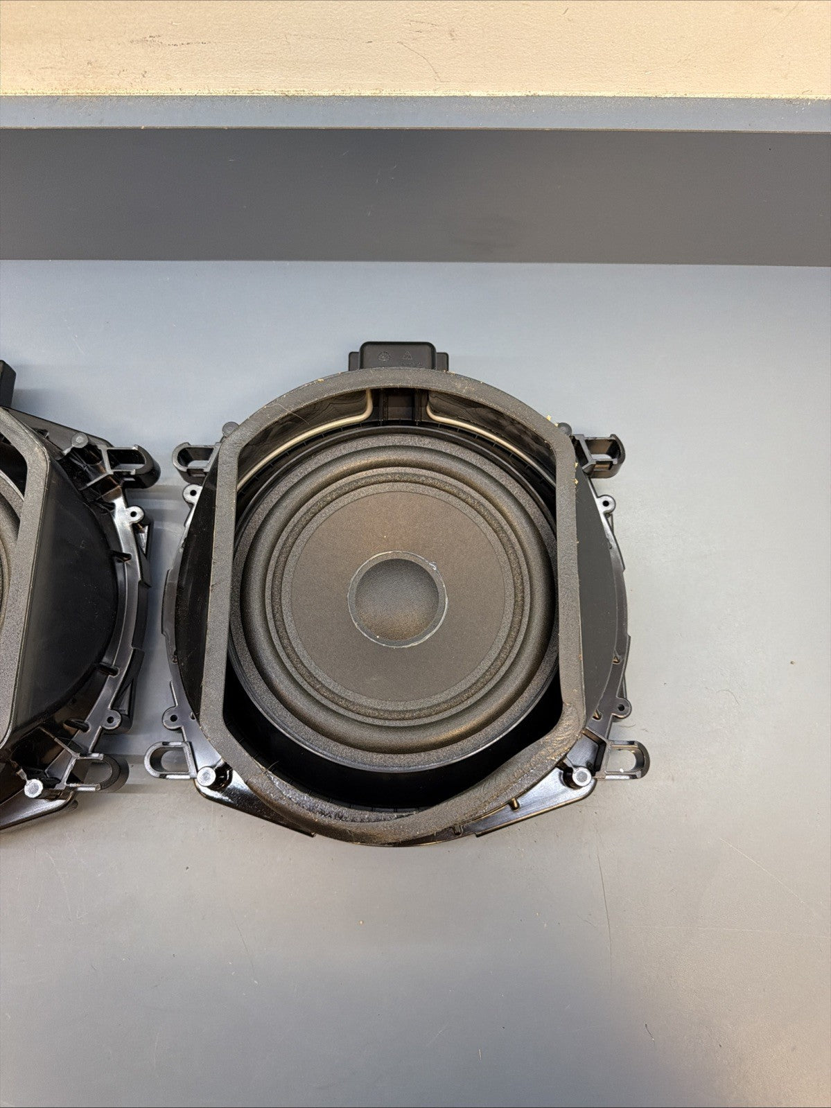 07-13 BMW E70 X5 Floor Subwoofer Audio Sound Speaker PAIR 430407860601 OEM