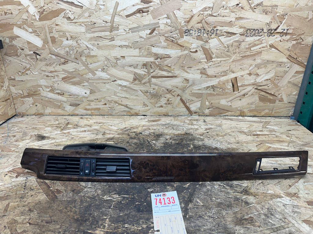 BMW 2001-2010 5 SERIES CENTER DASH POPLAR WOOD VENT TRIM OEM 6970268