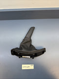06-13 BMW E90 328i EMERGENCY BRAKE HANDLE BOOT COVER BLACK LEATHER OEM 7137535