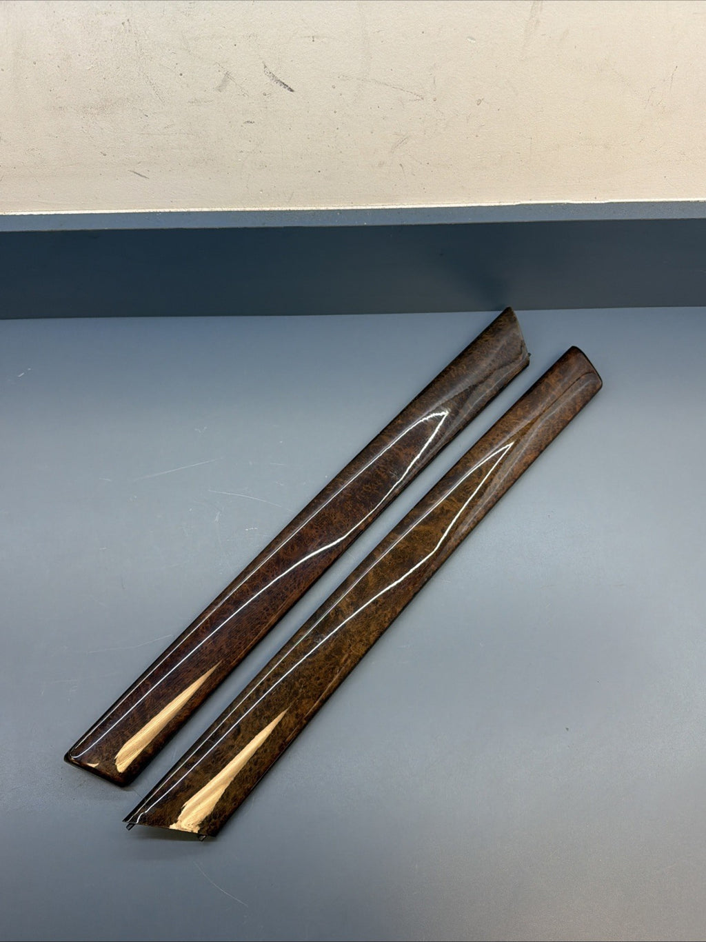 99-06 BMW 3 Series E46 Drivers Door Panel Trim Wood 8200725 8200726