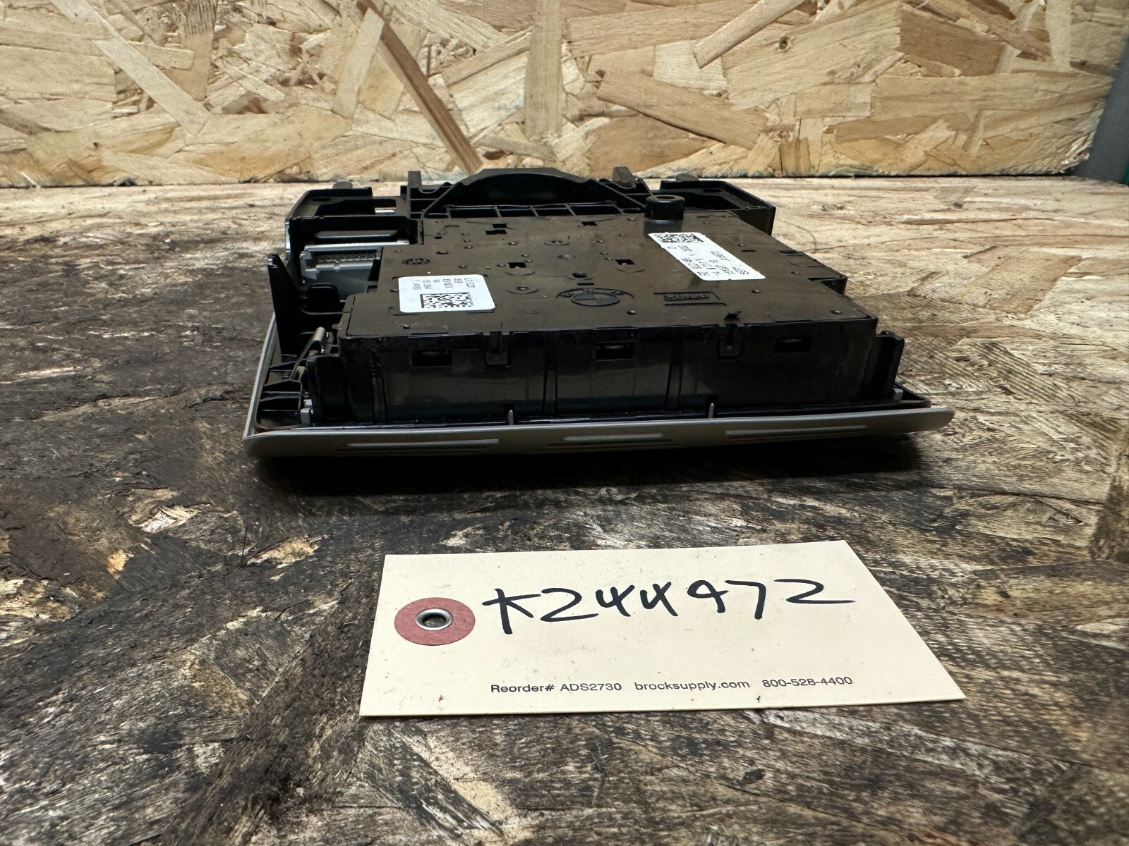 BMW 2010-2019 F30 F25 F32 OVERHEAD DOME LIGHT SUNROOF SWITCH GRAY OEM 9321466