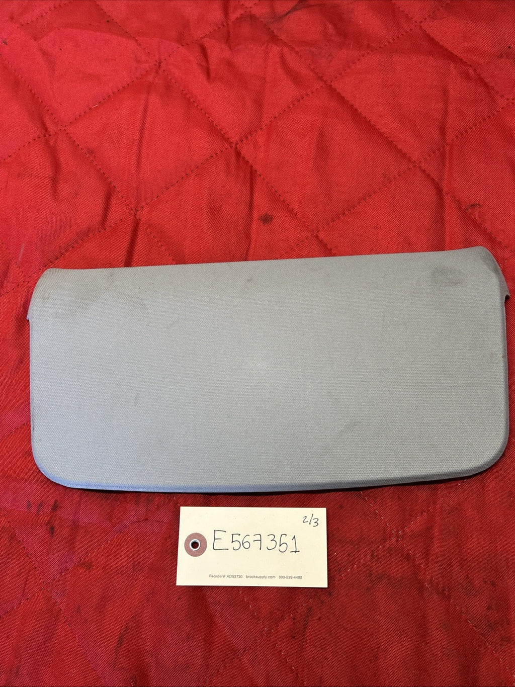 07-13 BMW 3 SERIES E92 E93 COUPE HEADLINING REAR BRAKE COVER GREY 7139298
