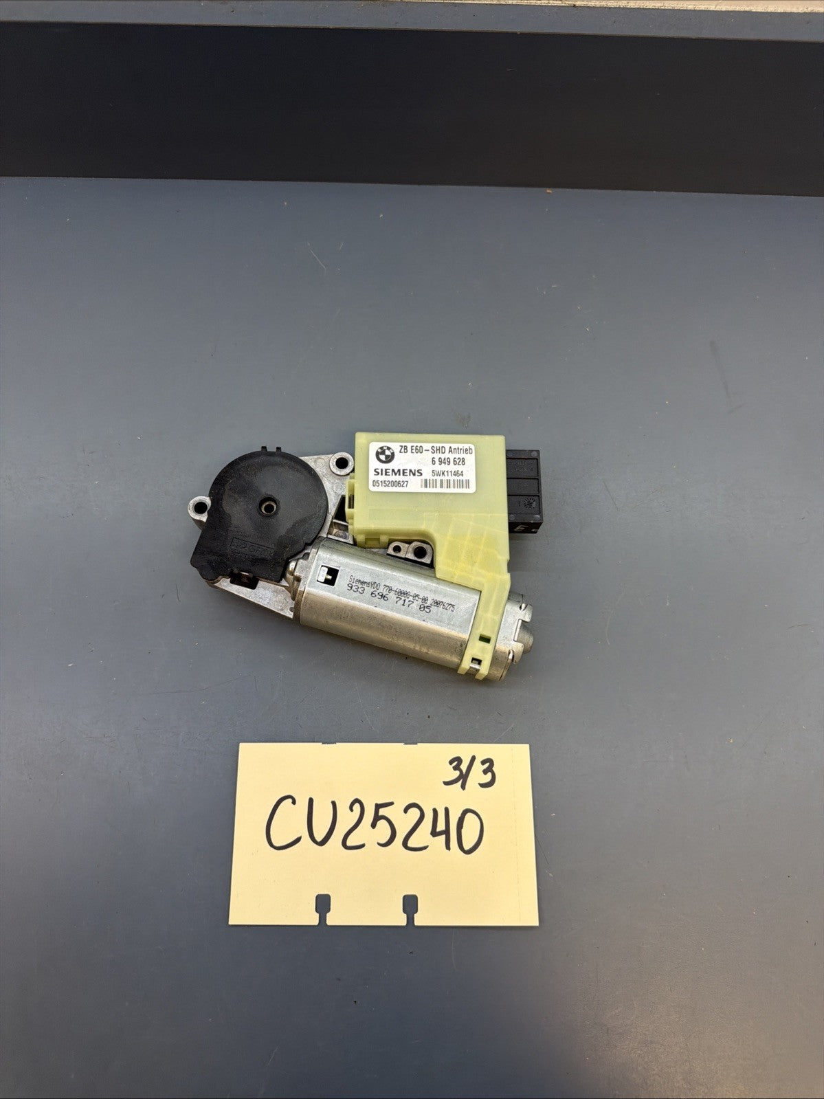 02-08 BMW E60 E65 E66 5 7 SERIES SUNROOF MOTOR 6949628 OEM
