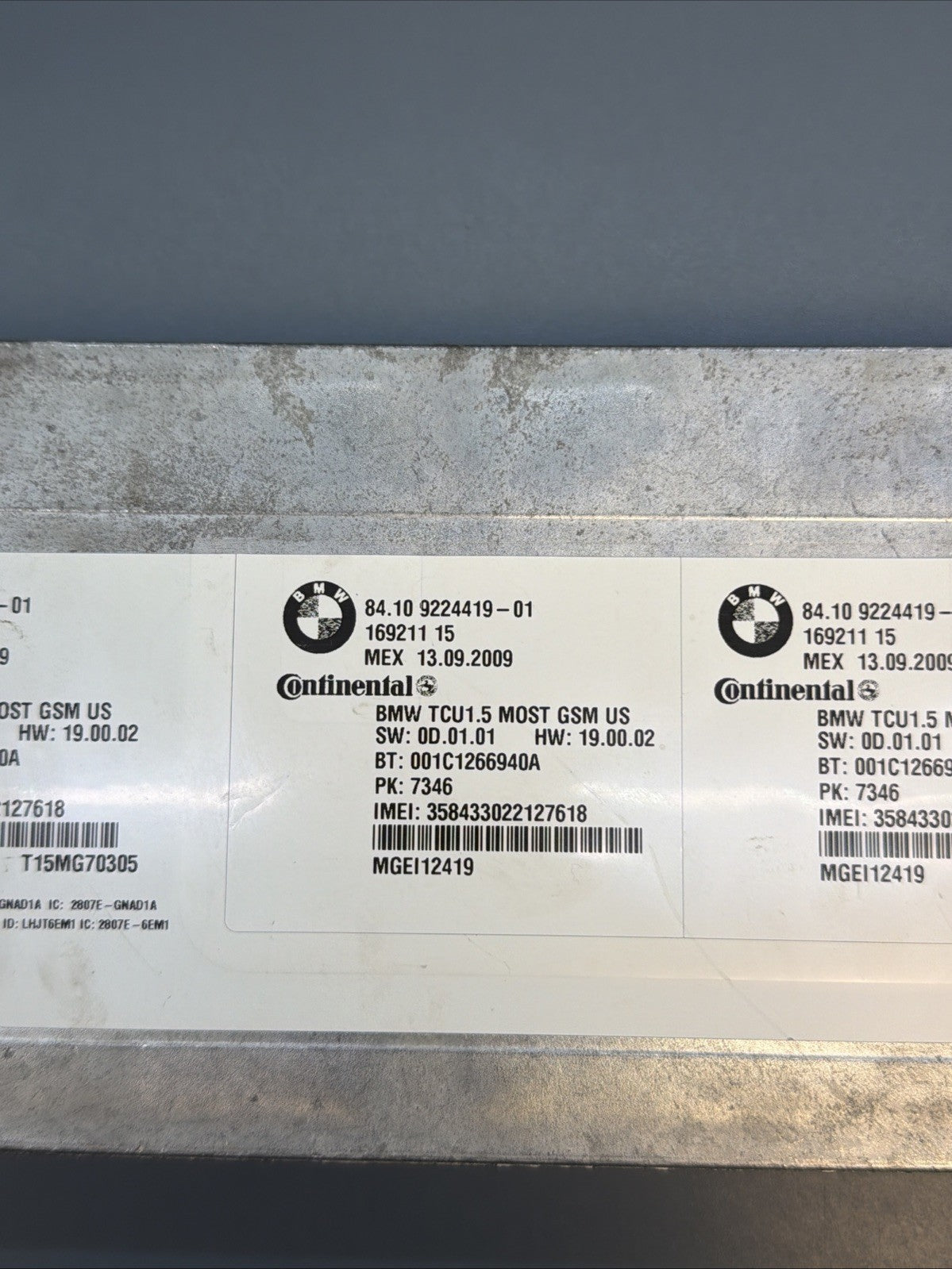 07-13 BMW E90 E92 328i 335i Bluetooth Telematics Control Module 9224419 OEMOpens
