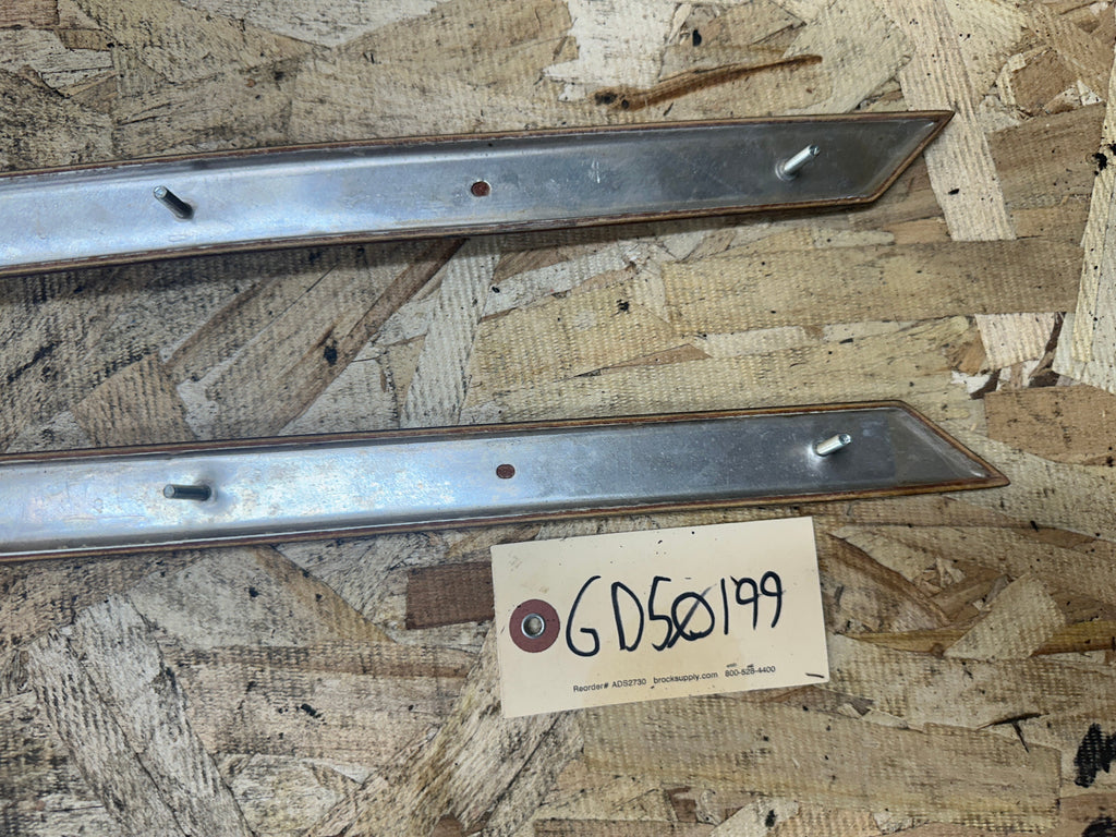 BMW 95-03 E39 5 SERIES LEFT+RIGHT VANOVA WOOD DOOR TRIM 2PC 8159658+8159657