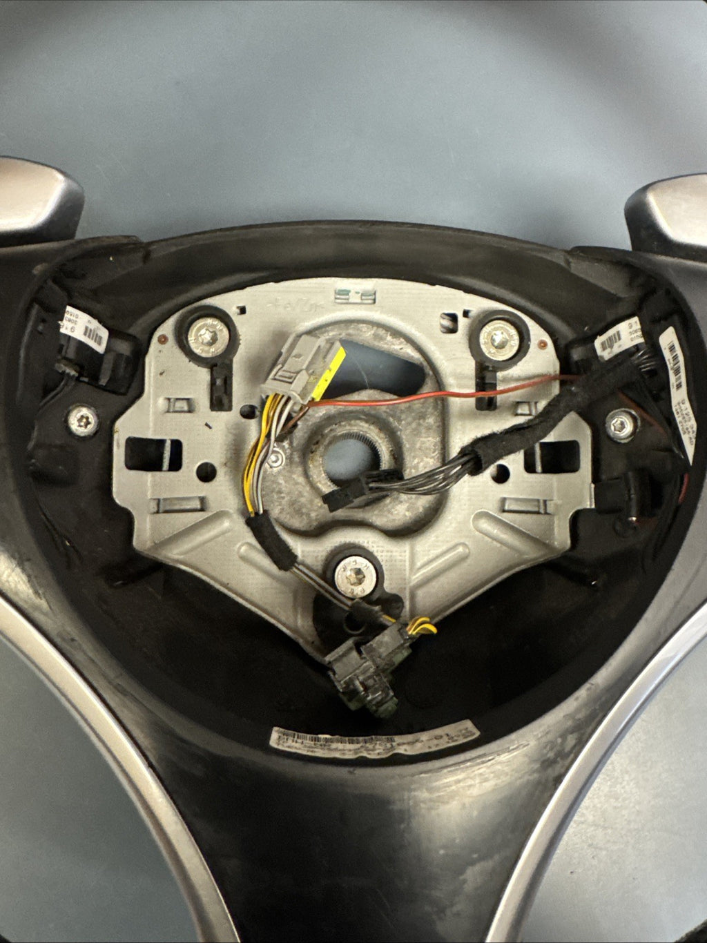 BMW 06-12 E90 E88 NON HEATED SPORT STEERING PADDLE SHIFT BLACK LEATHER 6781086