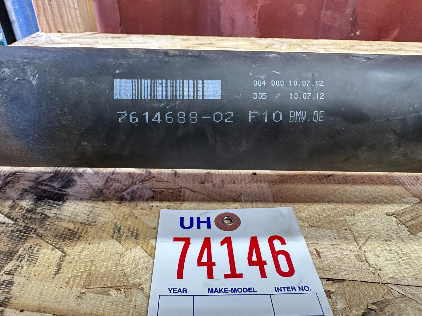 OEM BMW REAR DRIVESHAFT FITS AUTOMATIC 09-17 F10 F11 535i 7614688