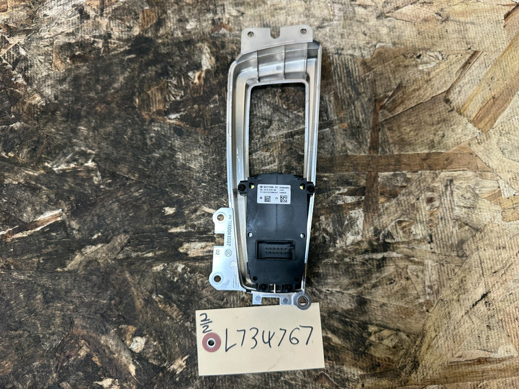 BMW 11-17 F25 X3 F1X 5 SERIES PARKING BRAKE SWITCH + TRIM SILVER OEM 10041037