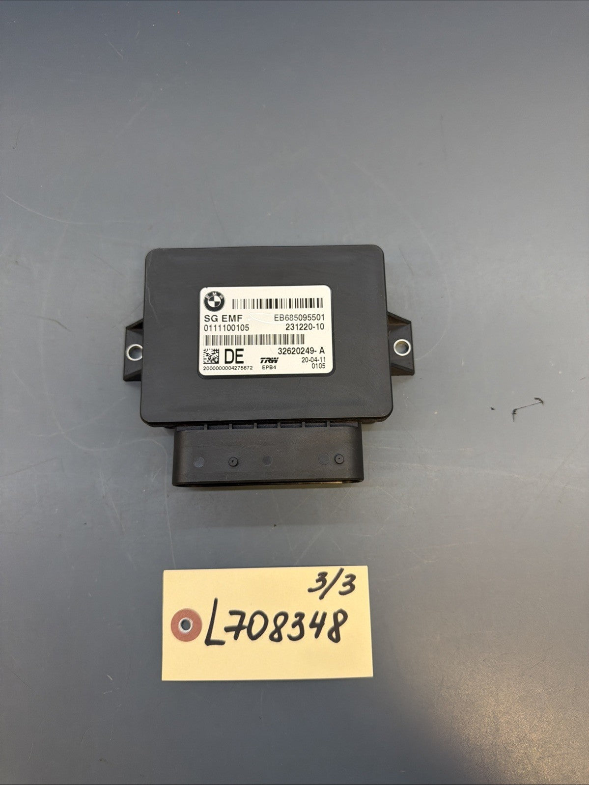 BMW 2011-2017 F25 X3 PARKING BRAKE CONTROL MODULE OEM 32620249