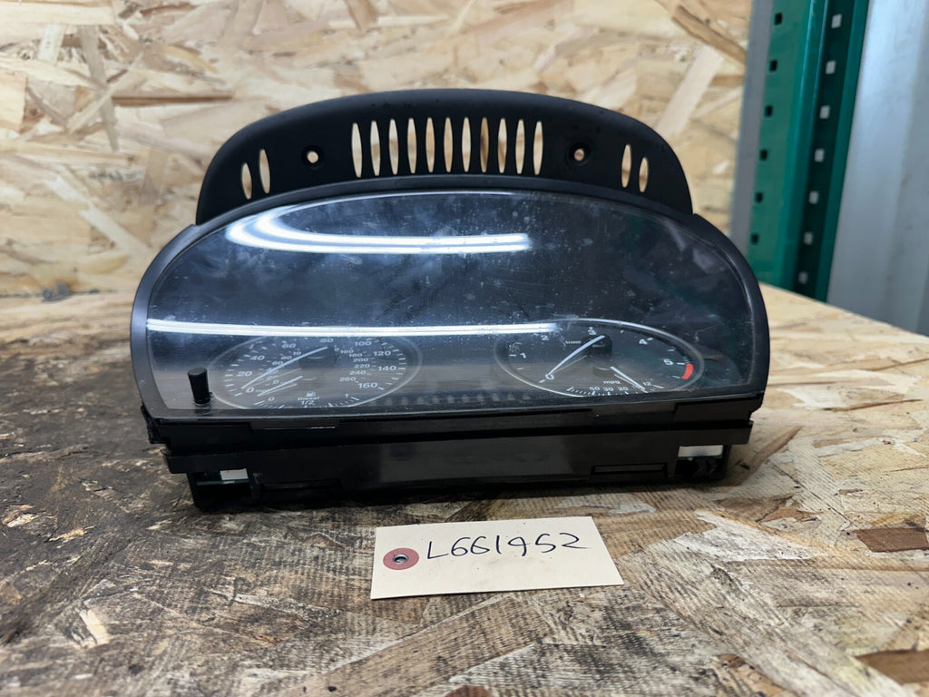 BMW 11-14 E70 X5 LCI INSTRUMENT GAUGE CLUSTER/SPEEDOMETER MPH BLACK OEM 9236822