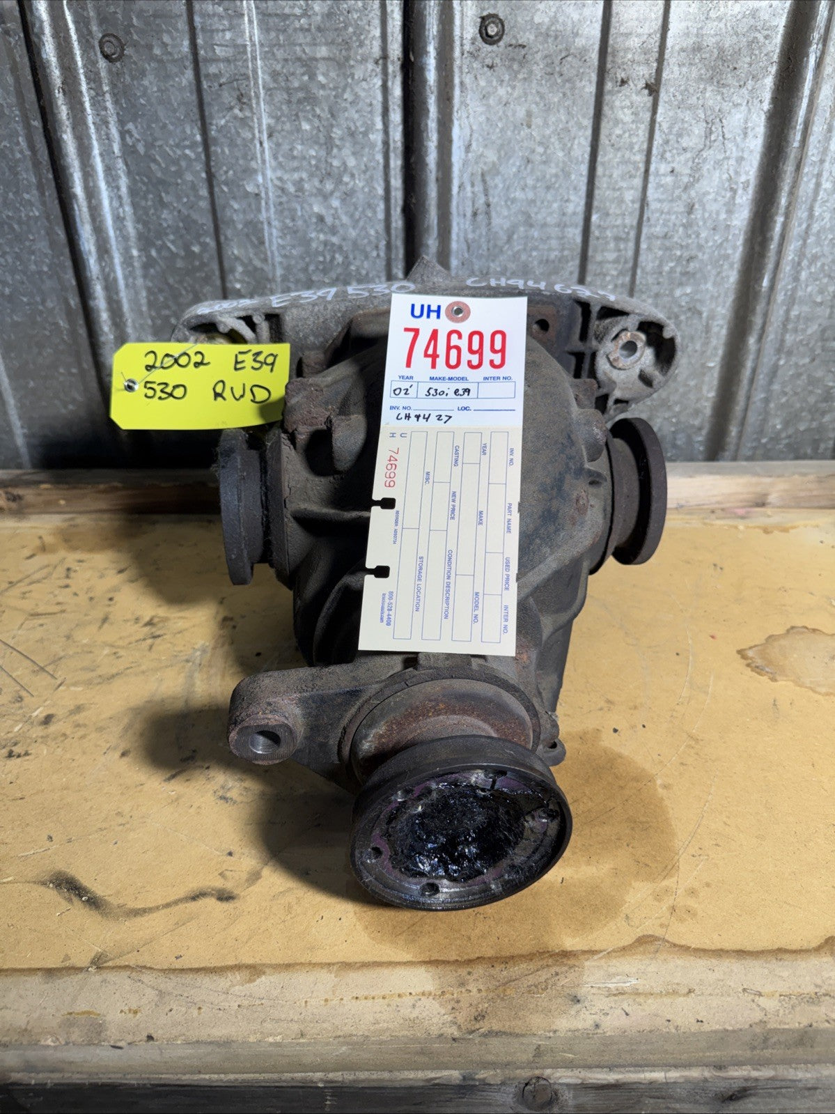 BMW REAR DIFFERENTIAL E39 530I SERIES FINAL DRIVE 3.46 33107529494 